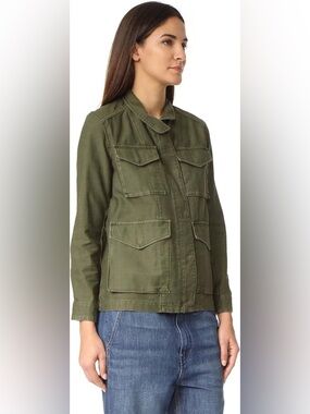 Vince Olive Green Utility Jacket Size Small